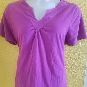 Lane Bryant Relaxed Fit V Neck SHIRT 2X 22 24